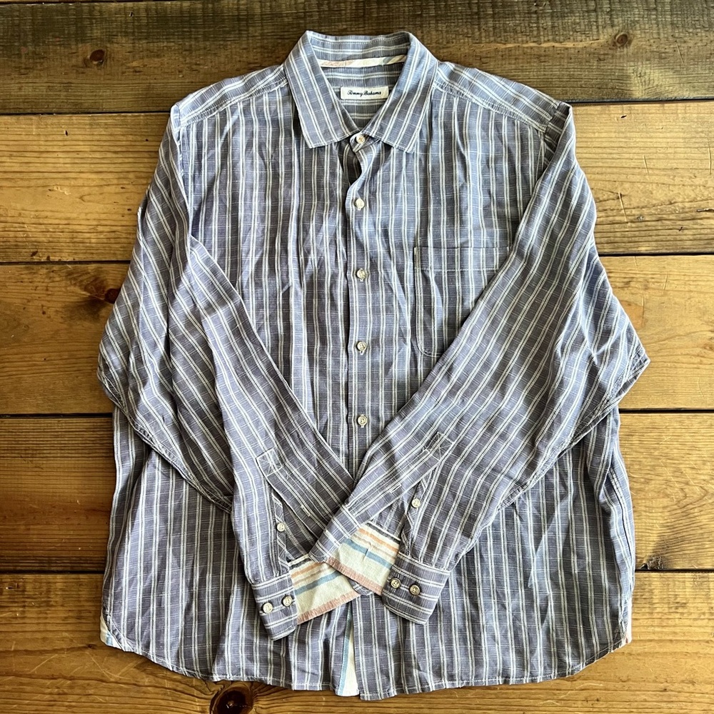 Tommy Bahama linen Blend long sleeve button down